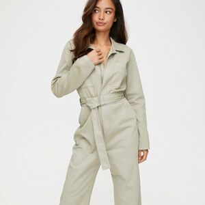 Aritzia denim jumpsuit, medium, black